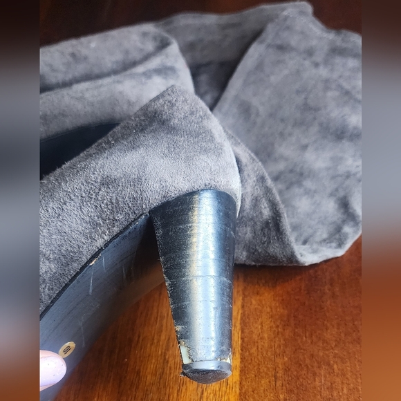 Stephane Kelian Gray Suede Women's Heeled‎ Sock Boots Sz 10 - Picture 6 of 7